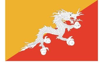 free printable bhutan flag