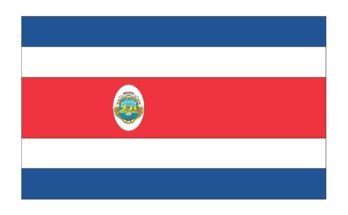 free printable costa rica flag