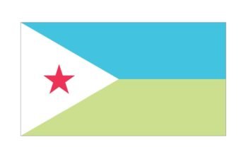 free printable djibouti flag