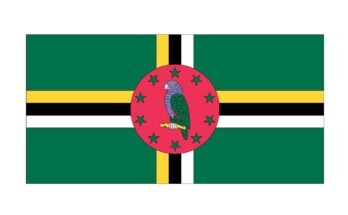 free printable dominica flag