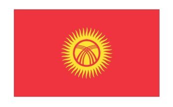 free printable kyrgyzstan flag