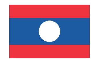 free printable laos flag