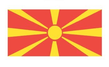 free printable north macedonia flag