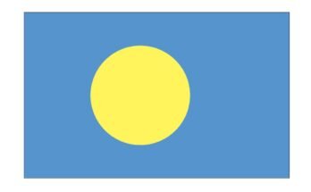 free printable palau flag
