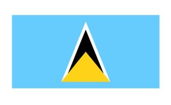 free printable saint lucia flag