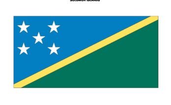 free printable solomon islands flag