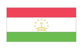 free printable tajikistan flag