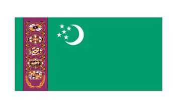 free printable turkmenistan flag