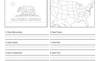 state of california free school worksheet