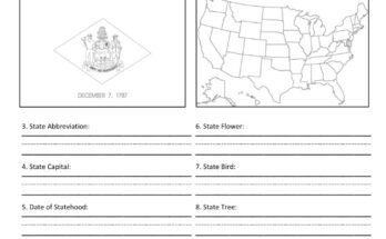 state of delaware free school worksheet