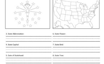 state of indiana free school worksheet