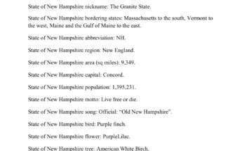 free printable state of new hampshire fact sheet